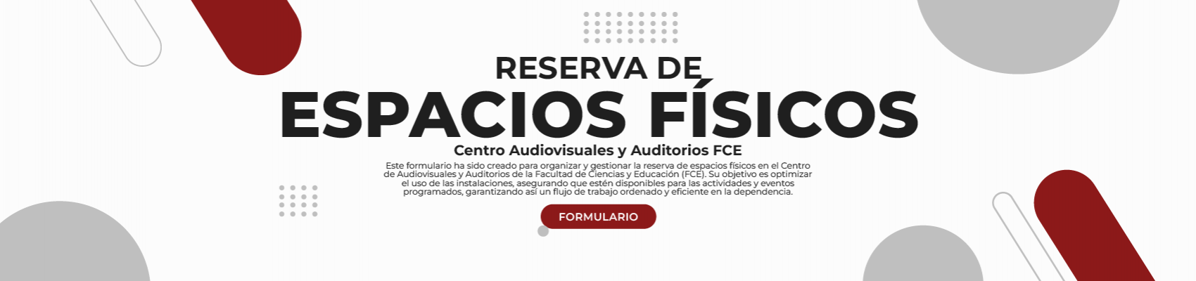 RESERVA DE ESPACIOS
