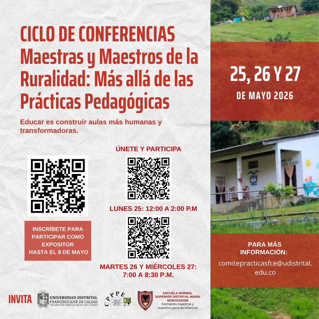 Imagen decorativa Ciclo de Conferencias – Maestras y Maestros en la Ruralidad: Más allá de las Prácticas Pedagógicas