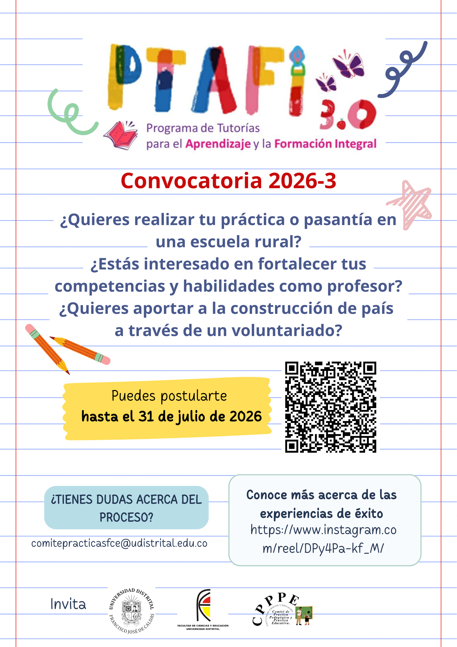 Imagen decorativa Convocatoria Prácticas Rurales - Segundo semestre 2026