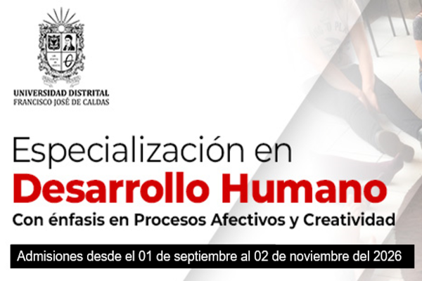 Imagen decorativa Proceso de admisión de la Especialización en Desarrollo Humano con énfasis en Procesos Afectivos y Creatividad.