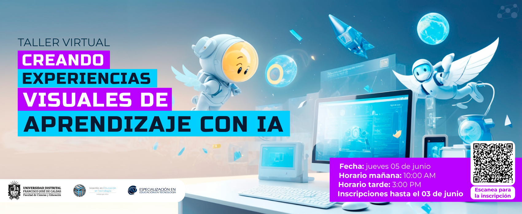 Taller Virtual "Creando experiencias visuales de aprendizaje con IA".
