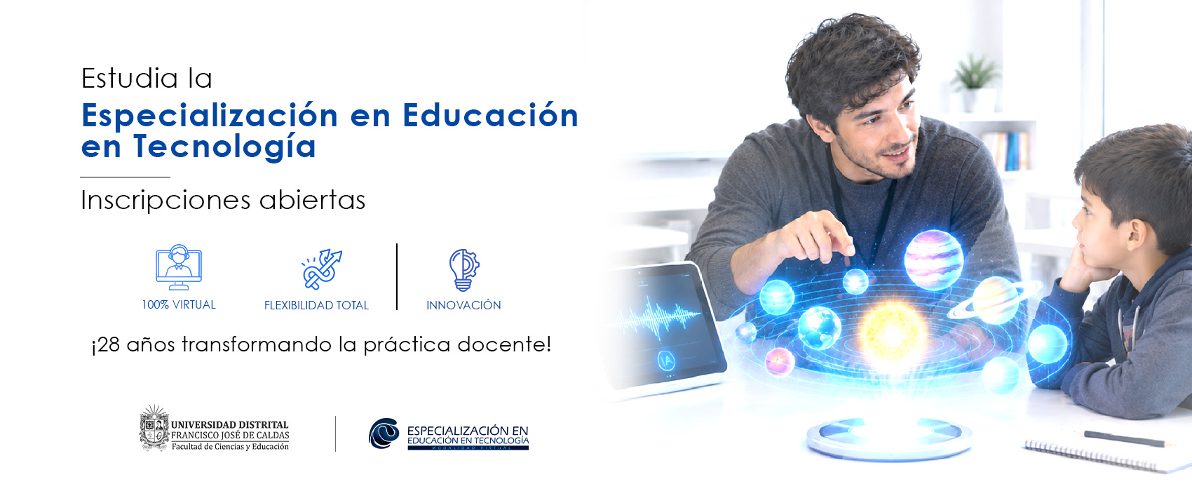 Inscripciones 2027-1 Especialización en Educación en Tecnología  