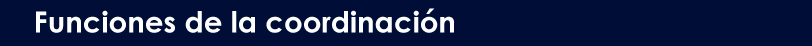 Funciones de la coordinación
