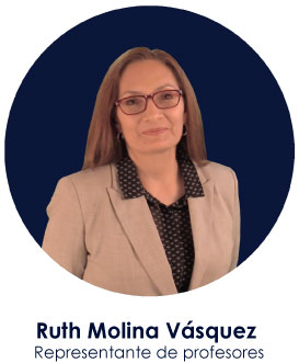 Ruth Molina, representante de docentes