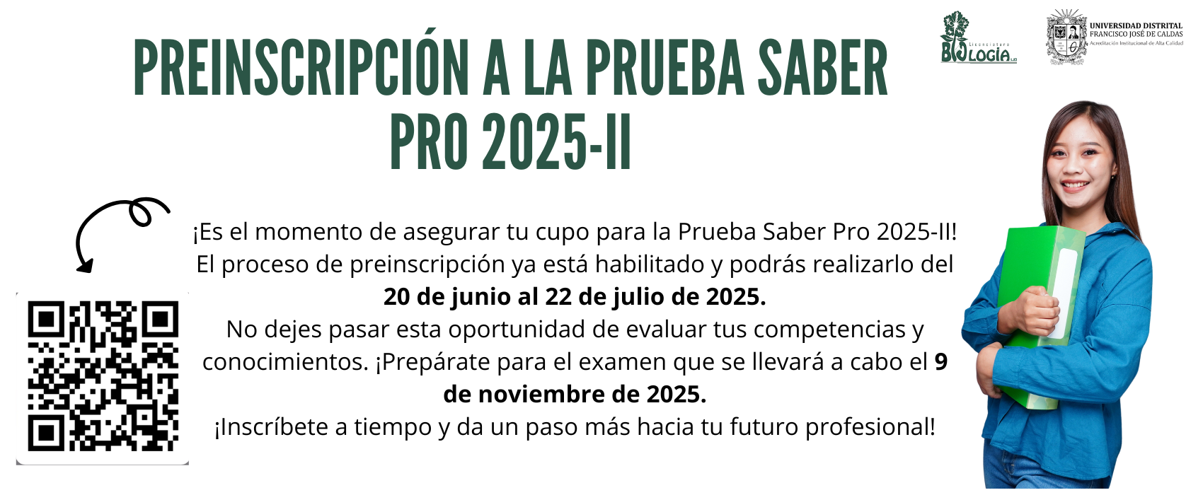 Inscripciones prueba Saber Pro 2025-II