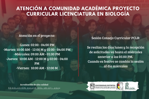 Imagen decorativa Atención Comunidad Académica PCLB