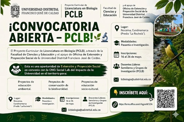 Imagen decorativa Convocatoria abierta PCLB - "La Rochela" Nocaima