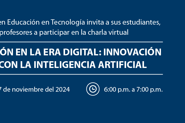 Imagen decorativa Charla informativa: Thinking Lab Digital Innovation "Educación en la Era Digital: Innovación y Retos con la Inteligencia Artificial"