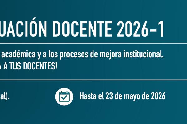 Evaluación docente 2026-1