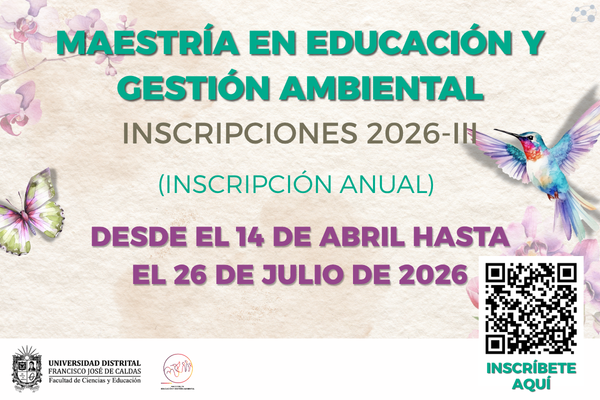 Imagen decorativa Nueva fecha de inscripciones para la Maestría en Educación y Gestión Ambiental