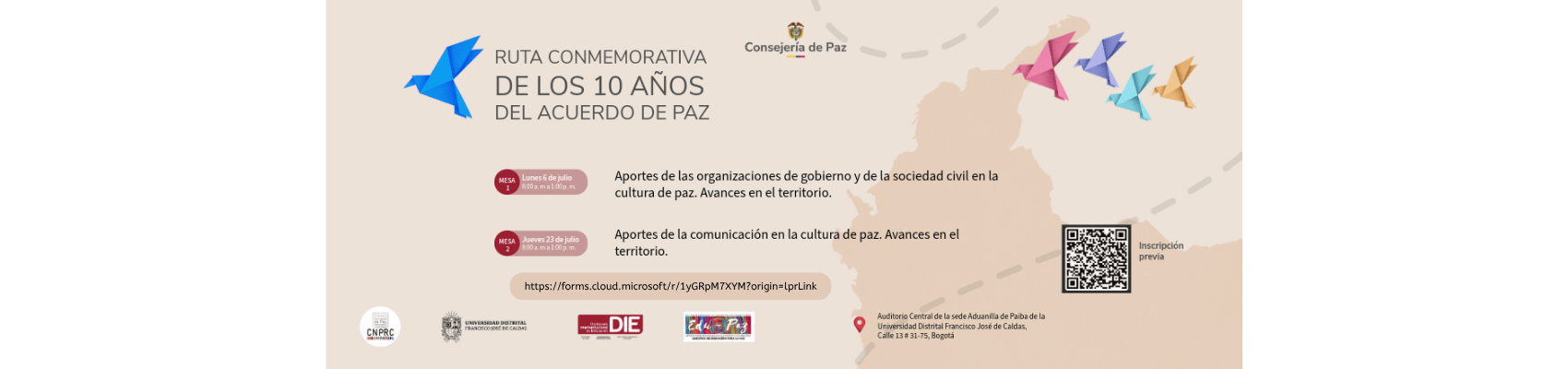 Ruta Conmemorativa 10 años del Acuerdo de Paz