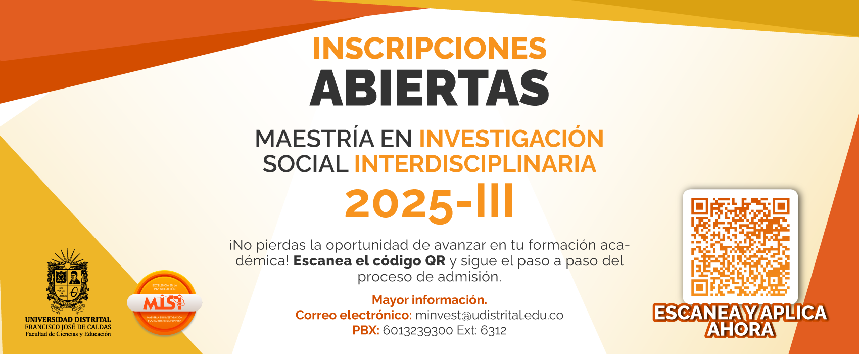 ¡INSCRIPCIONES ABIERTAS MAESTRÍA EN INVESTIGACIÓN SOCIAL INTERDISCIPLINARIA 2025-3!