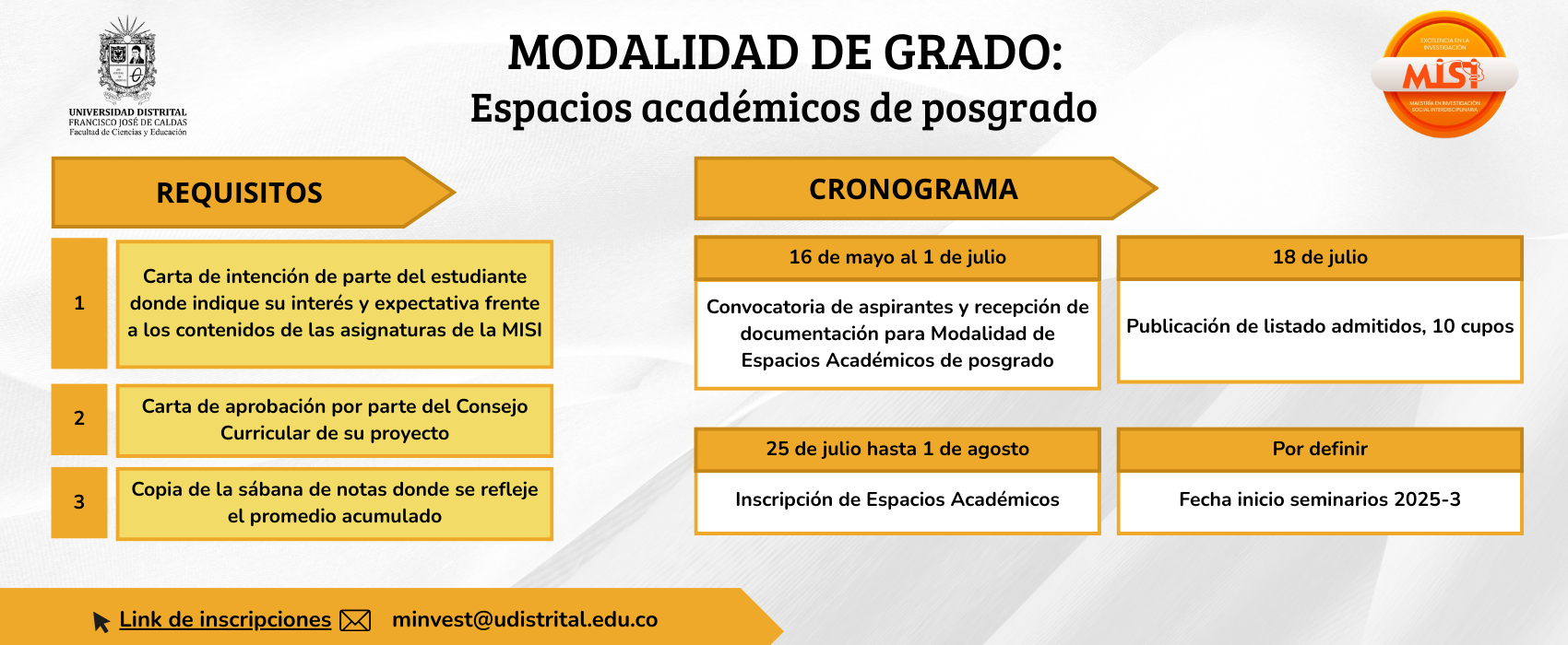 Imagen publicacion INSCRIPCIÓN MODALIDAD DE GRADO
