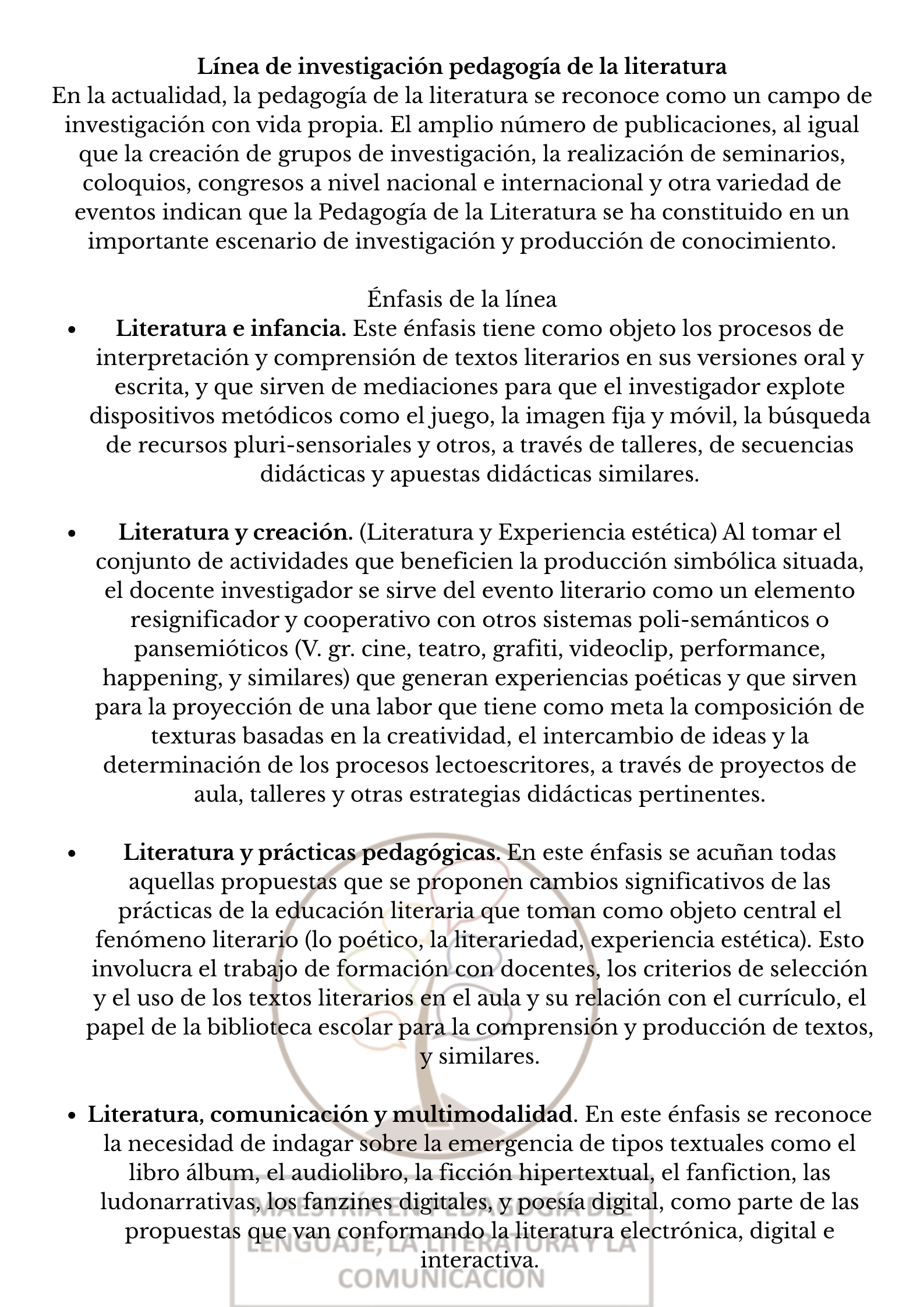 Imagen decorativa : Líneas de investigación