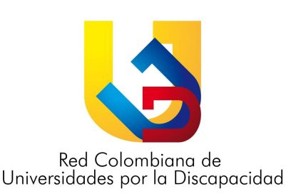 La imagen presenta el logotipo de la RCUD. El diseño es en forma de círculo. En el centro, se encuentran varias figuras estilizadas que representan personas, en diferentes colores (azul, verde, amarillo, naranja y rojo) que están unidas entre sí, simbolizando la diversidad y la inclusión.   Alrededor de las figuras, hay un borde en color azul oscuro que enmarca el logotipo. En la parte inferior del círculo, se encuentra el texto "Red Colombiana de Universidades por la Discapacidad" en letras mayúsculas y en color negro.