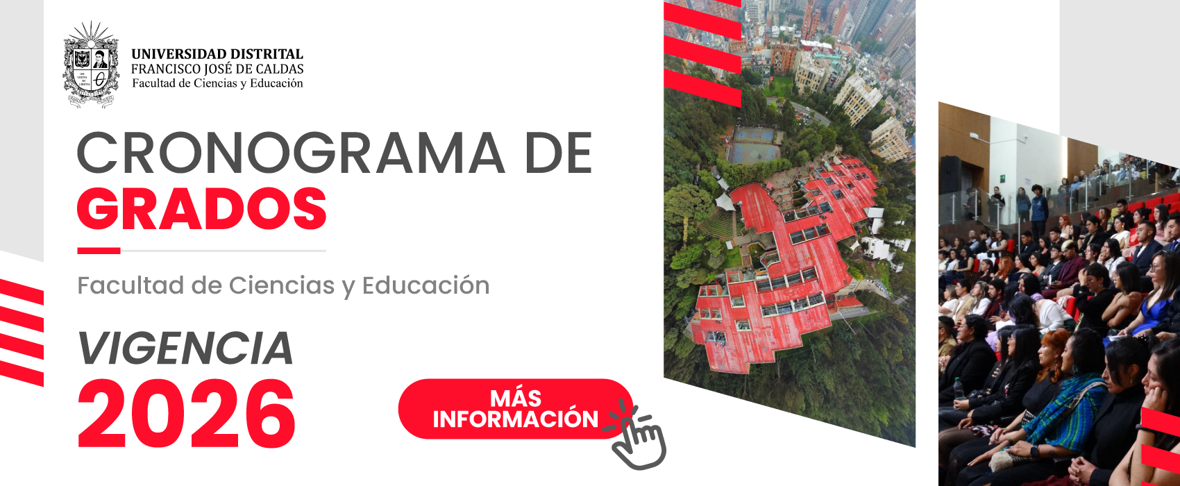 Cronograma de grados de la Facultad de Ciencias y Educación vigencia 2026 