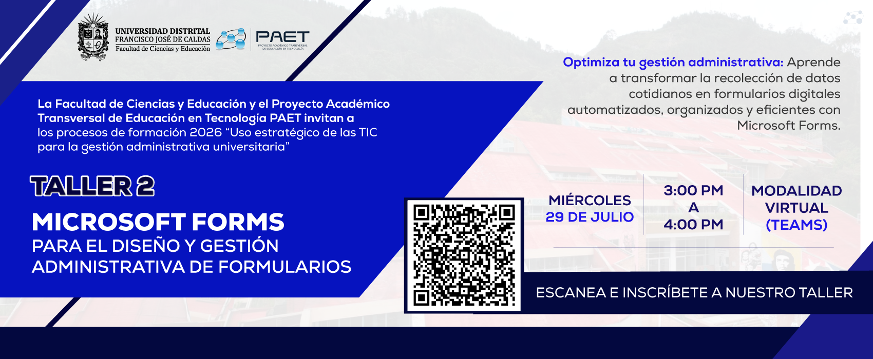 “Microsoft Forms para el diseño y gestión administrativa de formularios” 