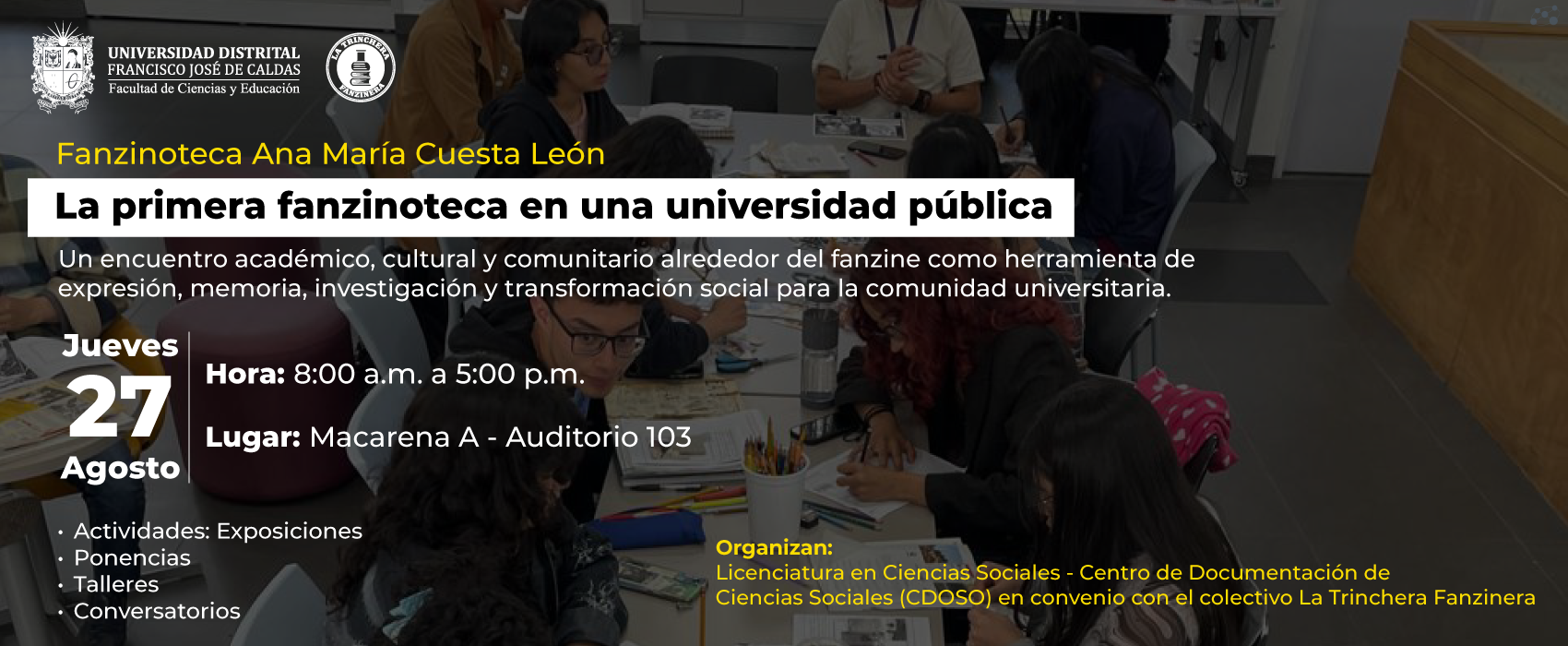 La Universidad Distrital presenta la primera fanzinoteca en una universidad pública